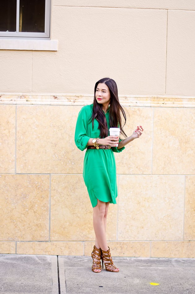 ootd-dorothy-perkins-green-shirt-dress-chinese-laundry-caged-high-heel-sandals-9